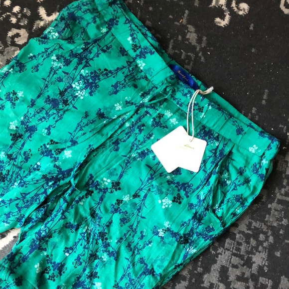 Skunkfunk green and blue printed pants *NWT* - Picture 4 of 7